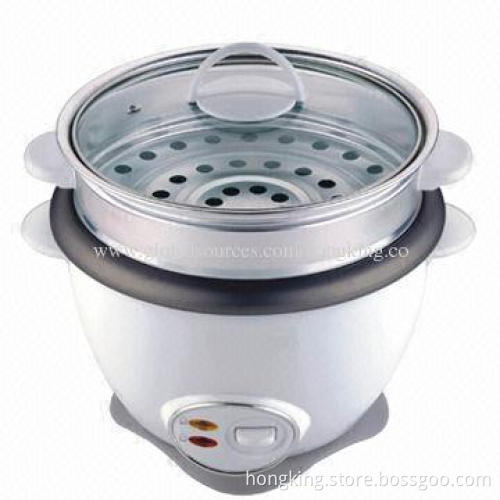 Electric rice cooker, 1.5L capacity and steamer, egg boiler, slow cooker function
